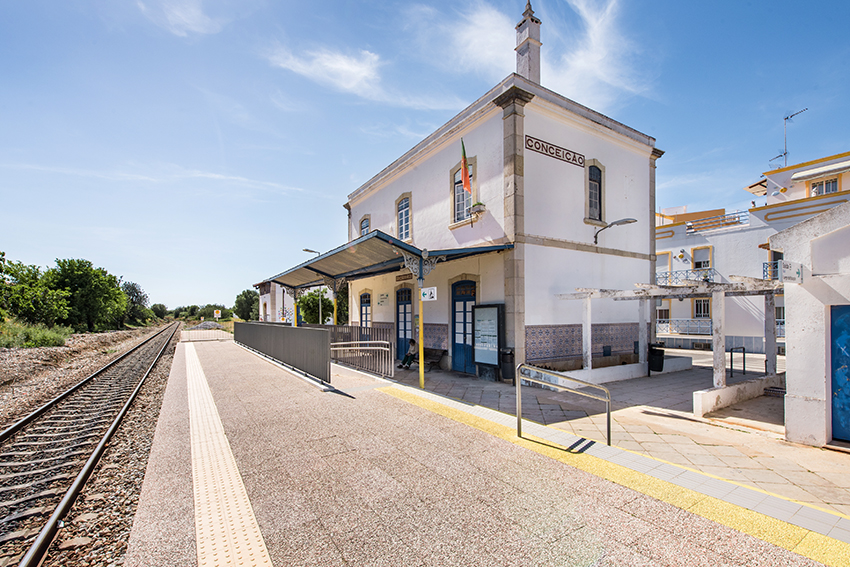 The local old train station in Conceio de Tavira to connect to Faro VRSA and Tavira
