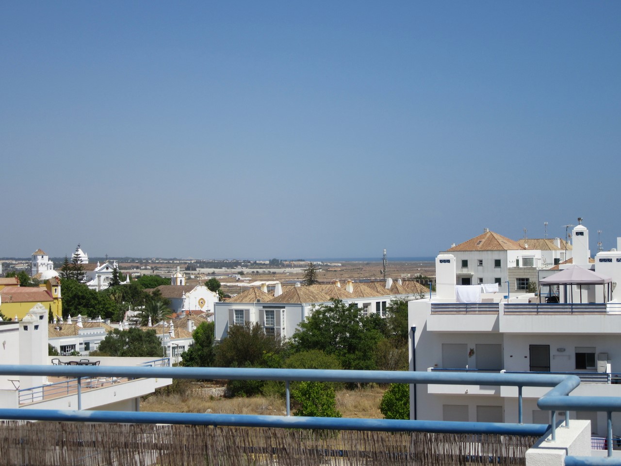 View over Tavira towards the see